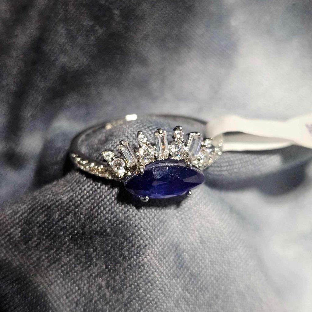 4010evening In Miami Sapphire Size 9 25$